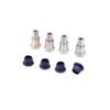 COMODO RC Shock Absorber Bushing Sleeves with Metal Fixed Seat Mount 4Pcs for 1/7 EX07 DBX07 & 1/8 9116 08427 MT8 view 1