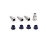 COMODO RC Shock Absorber Bushing Sleeves with Metal Fixed Seat Mount 4Pcs for 1/7 EX07 DBX07 & 1/8 9116 08427 MT8 view 4