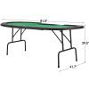 ECOTOUGE 9-Player Poker Table, Casino Leisure Table with Padded Rail, Green view 2
