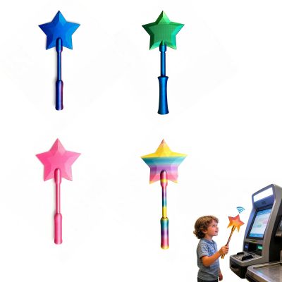 CHOOSETS Star Credit Card Wand Holder 4 Pack, Magical Payment Wands