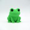 BYZCLUBERI 3D Printed Animals, Knitted Frog for Mother's Day, 3D Printed Desktop Ornament, 3D Animals Decor for Living Room Creative Home Decoration Exquisite Craft Gift,Collectibles for Adults view 3