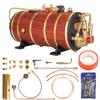 Steam Boiler Model Kit, WS100XL 1000mL Horizontal Copper Double Combustion Tube Steam Boiler with Dual Safety Valve for Single/Double/Triple-Cylinder Steam Engines & 1.0-1.5m Model Ships view 1
