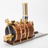 Steam Boiler Model Kit, 200ml Brass Butane Gas Fired Steam Boiler with Pressure Gauge, Water Level Gauge & Automatic Regulator for Single/Double/Triple-Cylinder Steam Engines & Model Ships view 2