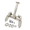 23CC-36CC Engine Dual Row Silent Exhaust Pipe for 1/5 HPI Rofun BAHA Km Rovan Baja 5B Rc Car Parts (Silver) view 2