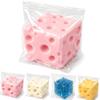 2026 New Cheese Squishy Block-Pink Yellow White Blue Big Squishy Cheese, Giant Blue Sugar Squishes Slow Rising Soft Novelty Fidget Toy with Storage Bag for Adult (Pink, Small) view 1