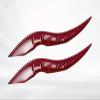 2 Pcs Carbon Fiber Dragon Horns Roof Trim for VW Touareg 3 (III) CR7 I 2018-2023, Aerodynamic Shark Fin Style Car Top Spoilers Sports Racing Winglets,Redcarbon Fiber view 1