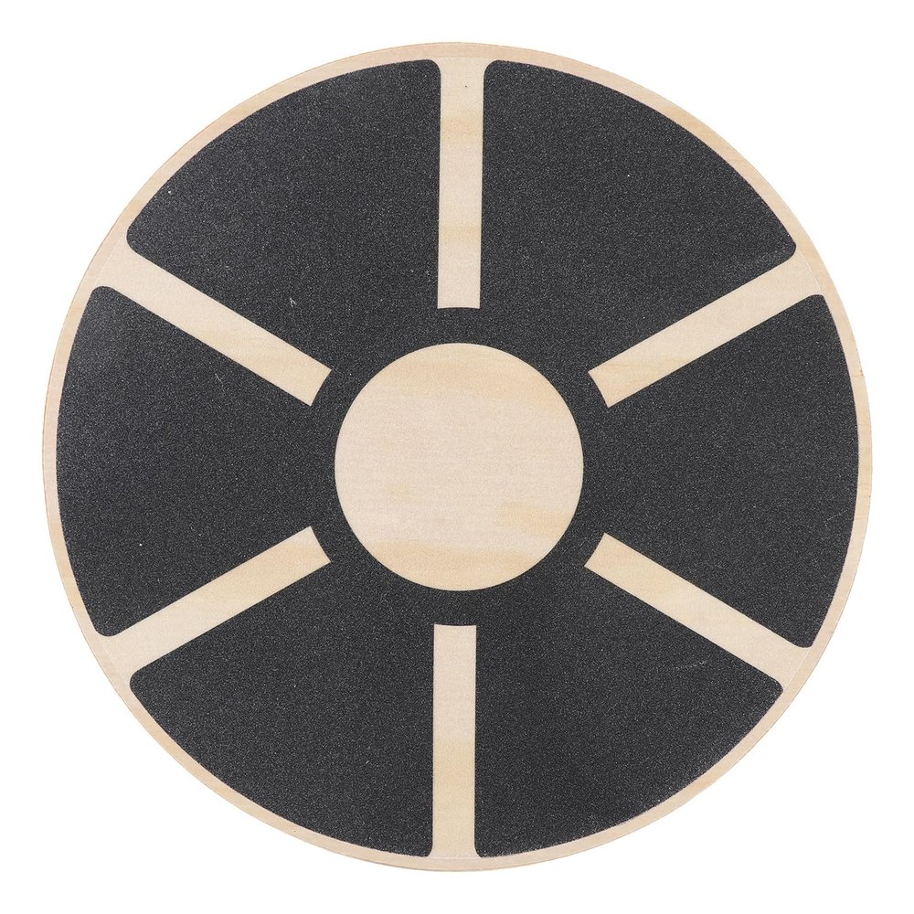 RiToEasysports Wooden Balance Board, Anti Slip Exercise Balance Stability Trainer for Core Strength and Mobility Training, with Textured Surface for Home Gym and Fitness