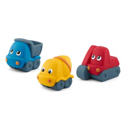 My First Tonies: Construction Set - Excavator, Cement Mixer, and Truck Soft and Squeezable Audio Toy Figurines