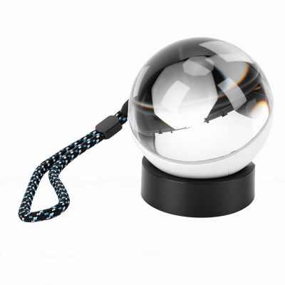 YUEHISY Crystal Ball Video Player for Gifts, Memory Sphere Orb with 4GB Uploadable Photos, 7cm, 3H Play, Touch Play for Home Decor