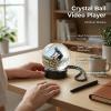 YUEHISY Crystal Ball Video Player for Gifts, Memory Sphere Orb with 4GB Uploadable Photos, 7cm, 3H Play, Touch Play for Home Decor view 3