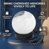 YUEHISY Crystal Ball Video Player for Gifts, Memory Sphere Orb with 4GB Uploadable Photos, 7cm, 3H Play, Touch Play for Home Decor view 4