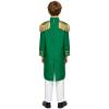 Raenseen Boys Marching Band Uniform Royal Prince Outfit Cosplay Swallow-tailed Coat Halloween Costuem for Prom Green 11-14 Years view 3