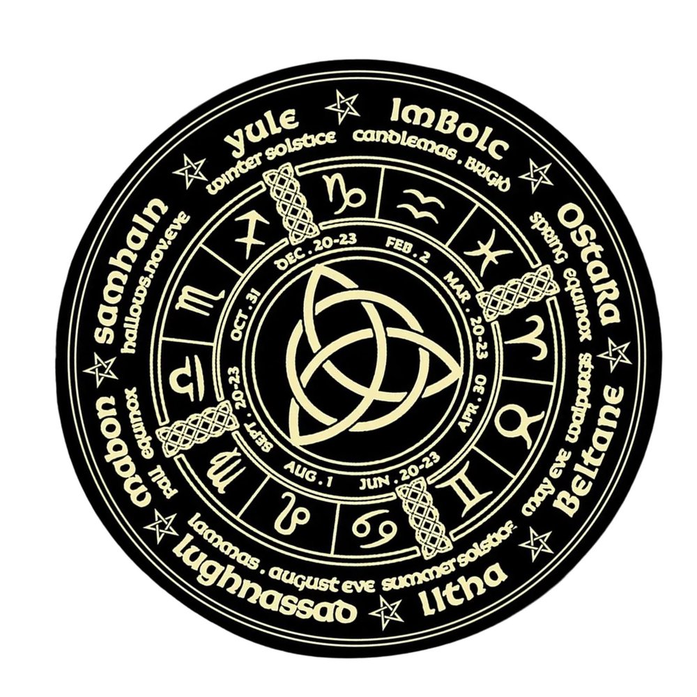 Constellations Astrology Pendulums Mat Tarots Rubber Tablecloth Desk Decoration Card Pad Pendulums Ceremony Mat Rubber Tablecloth