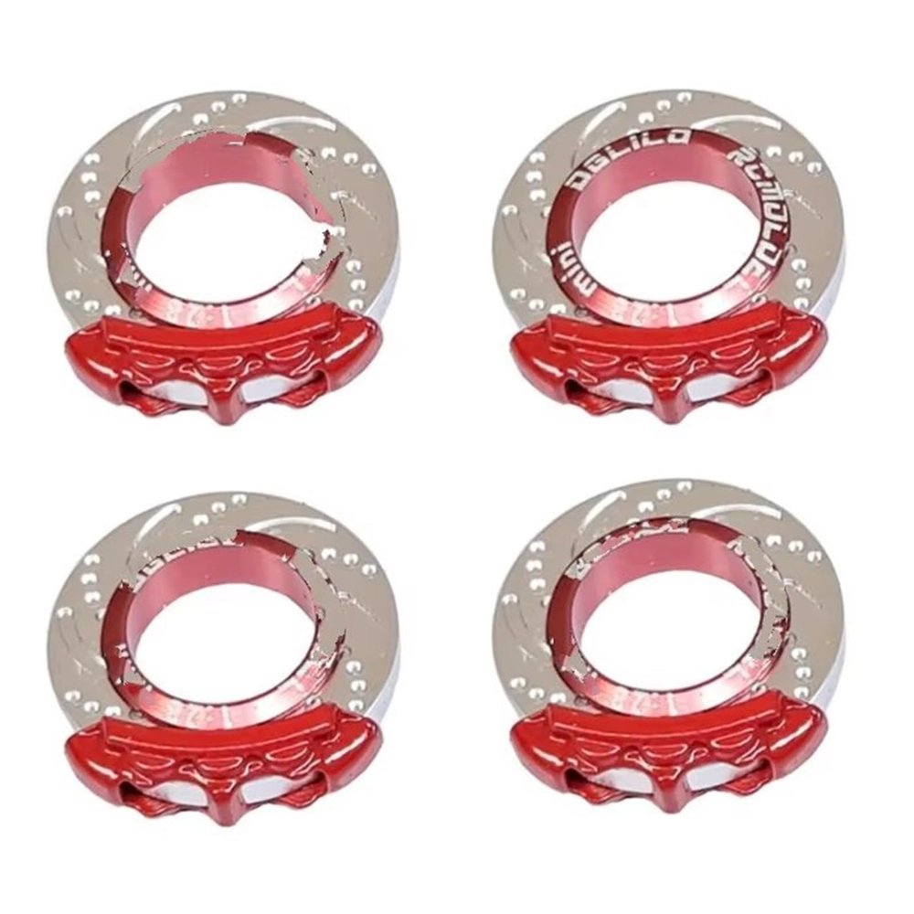 RC Cars Spare Parts Compatible with Wltoys K969 K989 for MINI-Q for MINI-Z for MINI-D 1/28 RC Drift for Touring Car Parts 4Pcs Metal Brake Caliper Disc