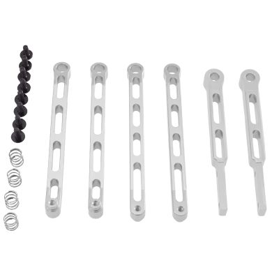 RC Cars Models Compatible with MN MN82T LC79 MN82S for MN82 1/12 RC Car Upgrade Parts Accessories Metal Front and Rear Axle Fixing Rods(Silver)