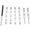 RC Cars Models Compatible with MN MN82T LC79 MN82S for MN82 1/12 RC Car Upgrade Parts Accessories Metal Front and Rear Axle Fixing Rods(Silver) view 1