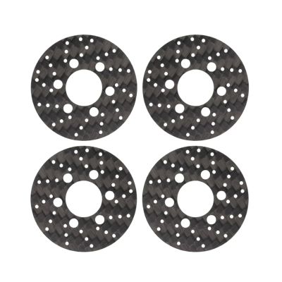 Rc Accessories for SCX10 for TRX4 for Capra VS4-10 D90 CC01 SLW 1/10 4PCS Carbon Scale Brake Rotors RC Crawler Wheel Hub 1.9 2.2 Beadlock Rims Upgrade