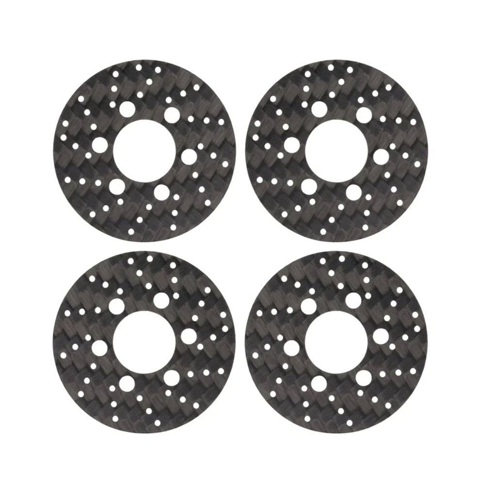 Rc Accessories for SCX10 for TRX4 for Capra VS4-10 D90 CC01 SLW 1/10 4PCS Carbon Scale Brake Rotors RC Crawler Wheel Hub 1.9 2.2 Beadlock Rims Upgrade