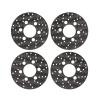Rc Accessories for SCX10 for TRX4 for Capra VS4-10 D90 CC01 SLW 1/10 4PCS Carbon Scale Brake Rotors RC Crawler Wheel Hub 1.9 2.2 Beadlock Rims Upgrade view 1