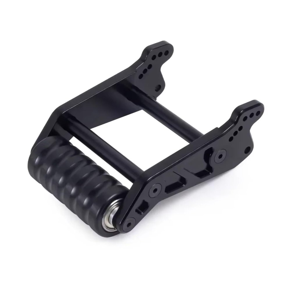 RC Modifications Spare for Losi for LMT 4WD 1/8 Solid Axle 1pc Metal Adjustable Wheelie Bar Anti Roll Wheel Upgrade Parts RC Monster Truck RTR Grave Digger(Black)