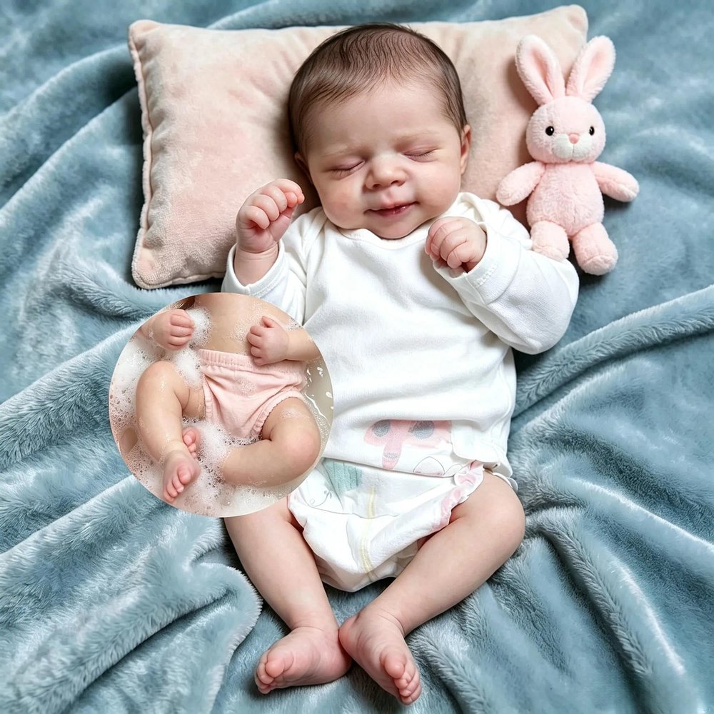 Anano 19 Inch Lifelike Reborn Baby Doll for Kids Age 3+
