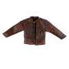 1/12 Scale Brown Wolverine Style Leather Jacket Miniature Men's Outerwear for 6-Inch Collectible Figure, Model Apparel (Figure Not Included) view 2