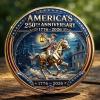 1776-2026 Anniversary Challenge Coins, 4th of July Commemorative Coin, American Eagle Patriotic Design, America Merchandise Collectible 250 Anniversary Coin,1.57inch view 2