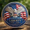 1776-2026 Anniversary Challenge Coins, 4th of July Commemorative Coin, American Eagle Patriotic Design, America Merchandise Collectible 250 Anniversary Coin,1.57inch view 3
