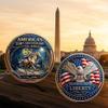 1776-2026 Anniversary Challenge Coins, 4th of July Commemorative Coin, American Eagle Patriotic Design, America Merchandise Collectible 250 Anniversary Coin,1.57inch view 4