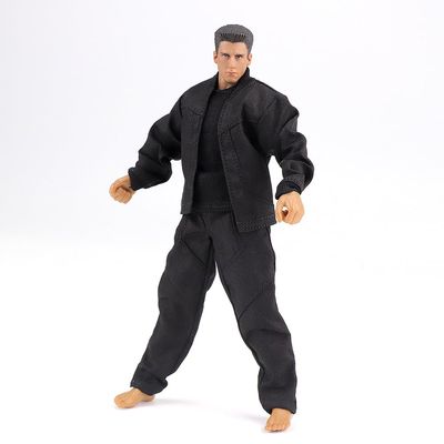 1/12 Scale Workwear Jacket Set for 6" Body Action Figure, Action Doll Clothes for Action FiguresNo Figure Black