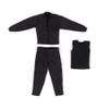 1/12 Scale Workwear Jacket Set for 6" Body Action Figure, Action Doll Clothes for Action FiguresNo Figure Black view 2