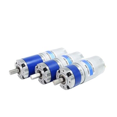 36-555 12V 24V 36mm Planetary Gear Motor Robot Smart Home, Automotive Industry Control Gear Motor Carbon Brushes 2160~8RPM(Motors and Bracket,16RPM,12V Shaft Size D-6mm)