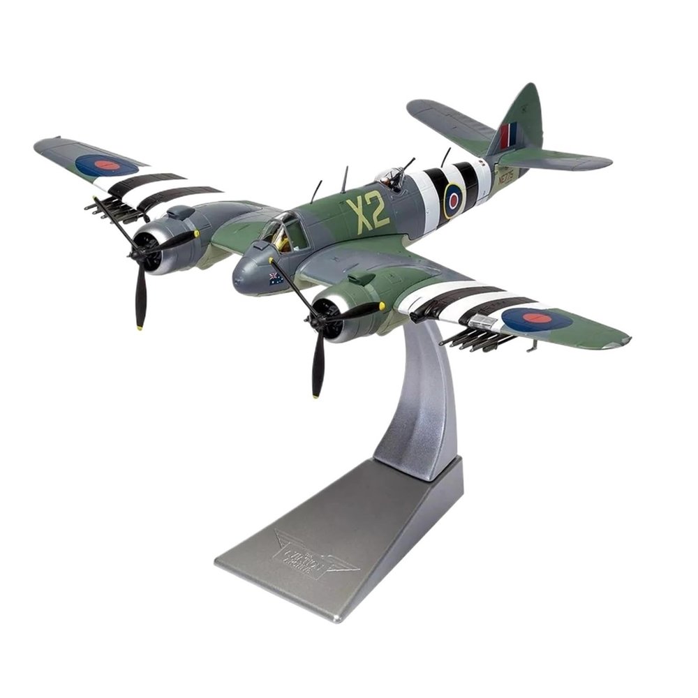 ALHROEUO Miniature Scale 172 for AA28603 Beaufighter Heavy Fighter Model Normandy Alloy Finished Aircraft Flying Toy Game Kits