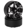1.9in RC Beadlock Wheel Rims, Aluminum Alloy Beadlock Wheel Rim Set with Reusable Hub, Precision Replacement for Traxxas Axial SCX10 HSP HPI view 3