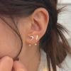 Question mark, exclamation mark, asymmetrical earring view 2