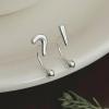 Question mark, exclamation mark, asymmetrical earring view 4