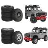RC Car Replacement for WPL C14 C24 C34 B14 B24 for Feiyu for JJRC 4PCS Plastic Clamp Tire Hub Inner Cotton Tire 70mm Inner Diameter 5mm RC Car Parts(Black,C) view 2