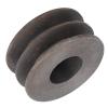 Double Groove Metal Motor Belt Pulley, H Hole 12x17mm Steel Pulley for Brushed Brushless DC Motor, Precision Drive Component with 66mm Diameter for Motor System view 4