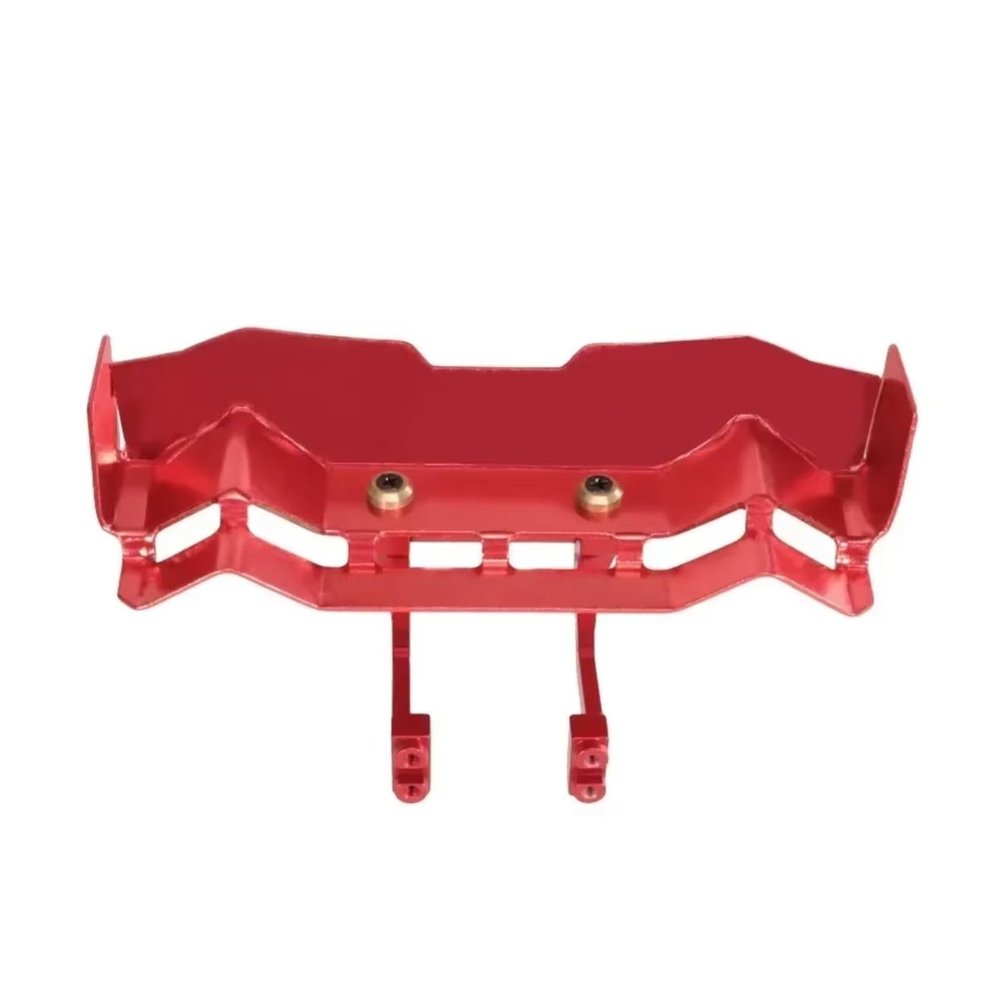 RC Car Parts for MJX 1/14 14209/14210 Metal 27g Aluminum Alloy Rear Wing Spoiler Rc Car Tracked Vehicles Parts Accessories and Upgrades Replacement(Red)