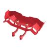 RC Car Parts for MJX 1/14 14209/14210 Metal 27g Aluminum Alloy Rear Wing Spoiler Rc Car Tracked Vehicles Parts Accessories and Upgrades Replacement(Red) view 3