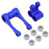 RC Spare Part Compatible with LOSI for Promoto for MX 1/4 RC Motorcycle with Enlarged Bearings Steering Servo Mount Rear Shock Absorber Support Tie Rod(Blue) view 1