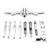RC Car Accessories for Wltoys 124006 12423 12427 12428 12429 1/12 Metal Rear Axle Drive Shaft Shock Absorber Trailing Arms RC Car Upgrade Parts Kit(Silver) view 1