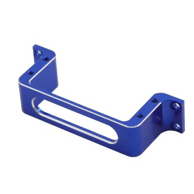 RC Upgrades for Fixed Wing UAV Aluminum Alloy CNC Metal Standard Medium Servo Mounting Bracket Fixing Bracket RC Car Aircraft Boat Model(Blue)