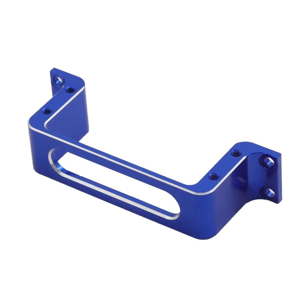 RC Upgrades for Fixed Wing UAV Aluminum Alloy CNC Metal Standard Medium Servo Mounting Bracket Fixing Bracket RC Car Aircraft Boat Model(Blue)