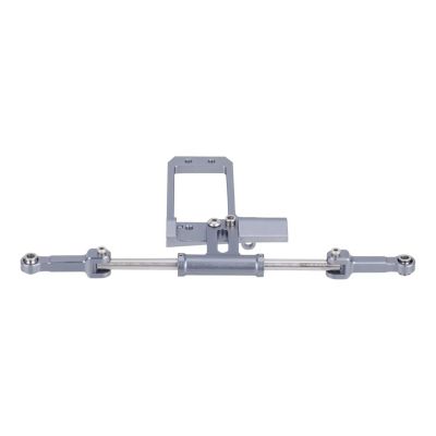 SKDUBRW RC Car Assortment for VP VS4-10 1/10 RC Crawler Car Portal Axle Aluminum Alloy Bta Servo Mount Scale Hydraulic Steering Link Upgrade Kit(Gray)
