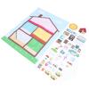 PinzqTrading Room Decor Felt Story Board Set, Felt Storytelling Board for Preschool Learning Activities, 40.16x29.53in Interactive Felt Board with 39 Furniture Pieces for Kids Age 3+ view 2