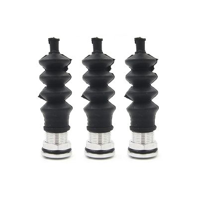 3PCS RC Boat Waterproof Bellows Seal 32mm 42mm Pushrod Boot with Aluminum Base RC Boat Waterproof Seal for Cooling System and Linkage Protection(Large)