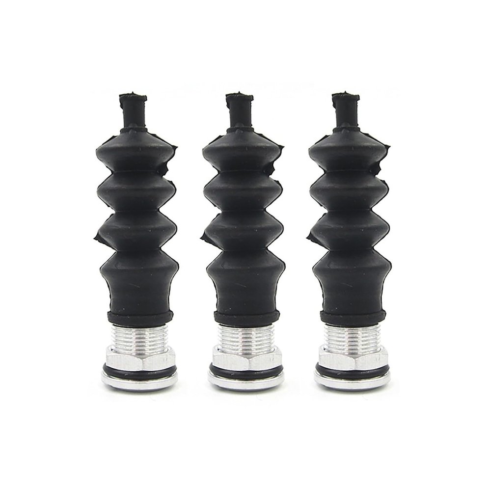 3PCS RC Boat Waterproof Bellows Seal 32mm 42mm Pushrod Boot with Aluminum Base RC Boat Waterproof Seal for Cooling System and Linkage Protection(Large)