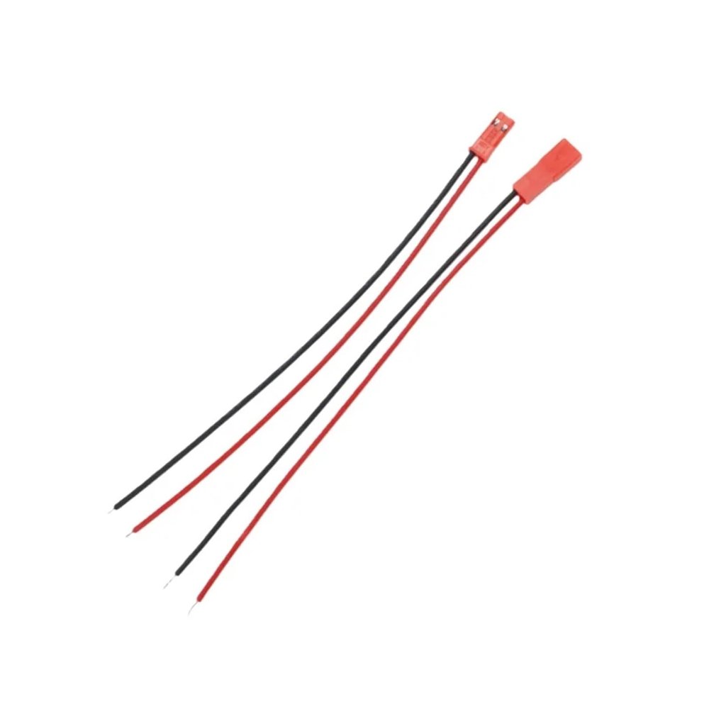 20pcs 24 AWG Plug Connector 2-pin Male Female Cable Suitable for L*/ED Light Strip Remote Control Toy Batter(10 Pairs JST-M-F-Red)