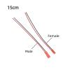 20pcs 24 AWG Plug Connector 2-pin Male Female Cable Suitable for L*/ED Light Strip Remote Control Toy Batter(10 Pairs JST-M-F-Red) view 2